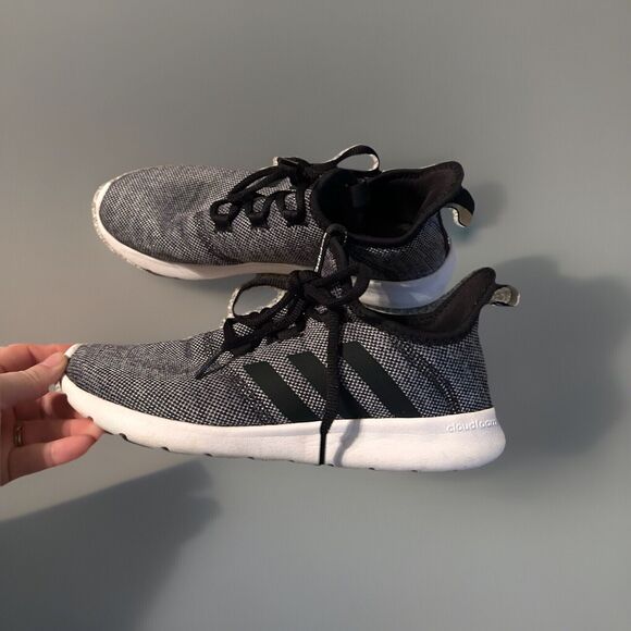 adidas‎ Cloudfoam Pure 2.0 Womens Sz 7.5 Running Shoes Gray/black Sneakers - Picture 1 of 7